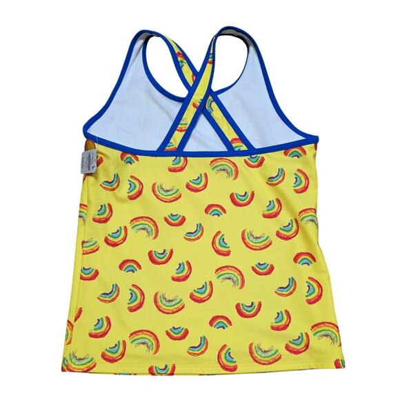 LL Bean Girls Size 16 Tankini Top Rainbows NWT - Picture 2 of 6